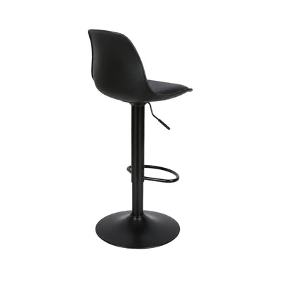 Tabouret de bar scandinave noir Visby (Lot de 4) | Coque moulée design, pivotant 360°, réglable 55 à 75 cm - vue 3