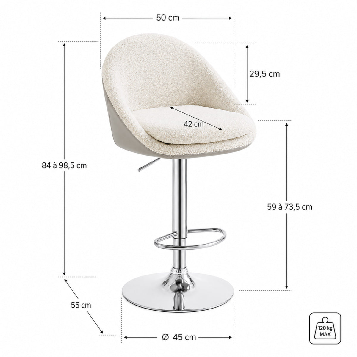 Nora dimensions et cotes